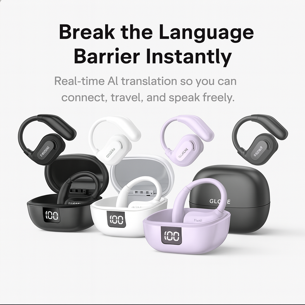 GlobeTalk™ AI Translator Earbuds